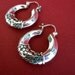 Bali Sterling silver Tribal Earrings / 1.2 inch / silver / Hoop earrings / Handmade earrings.