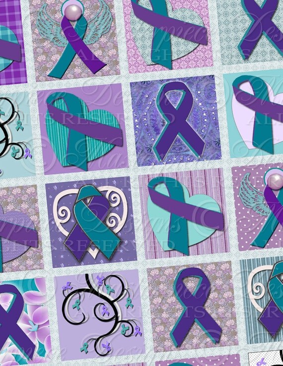 Domestic Violence Awareness / Purple and by MasterpieceDesigns