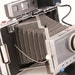 Vintage Polaroid Automatic 100 Land Camera with Carrying Case Manual Flash Polacolor Print Mounts 1966