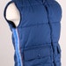 Vintage Polaris Puffy Ski Vest Racing Stripes Blue Red Mens Large 1970s