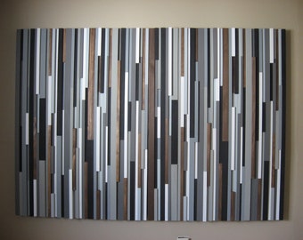 Wood Headboard, Furniture, Bedroom, Wood Sculpture Wall Art