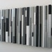 Black and White Abstract Art - Wood Sculpture
