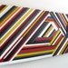 SALE Geometric Wall Art - Wood Sculpture