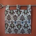 Wall Organizer, Mail Pocket With Damask Fabric
