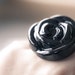 Resin Ring Black Rose Gothic Victorian style OOAK romantic night tbteam