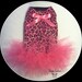 New Pink Leopard Dog Tutu Harness Dress with Hot Pink Bow Size XXSmall
