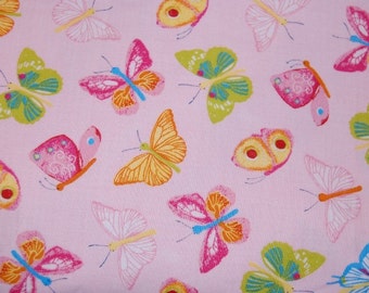 Euro Boutique Catimini Papillon Rainbow Butterfly Fabric 1 yard