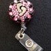 Pretty Pink Tootsies Badge Holder