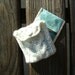 Oolong - Elegant White Cable Knit Travel Tea Bag Cozy Holder Wallet or Jewelry Pouch
