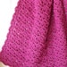 Crochet Pink Baby Blanket - Raspberry Pink Baby Afghan- Baby Girl Blanket - Crib Blanket Afghan