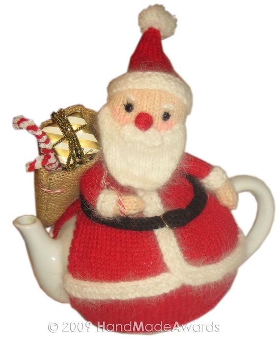 SANTA CLAUS Tea Cosy pdf Email Knit PATTERN