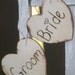 Bride and Groom Chair Signs Rustic Cinderella Renaissance Fairytale Woodland Wedding Photo Prop