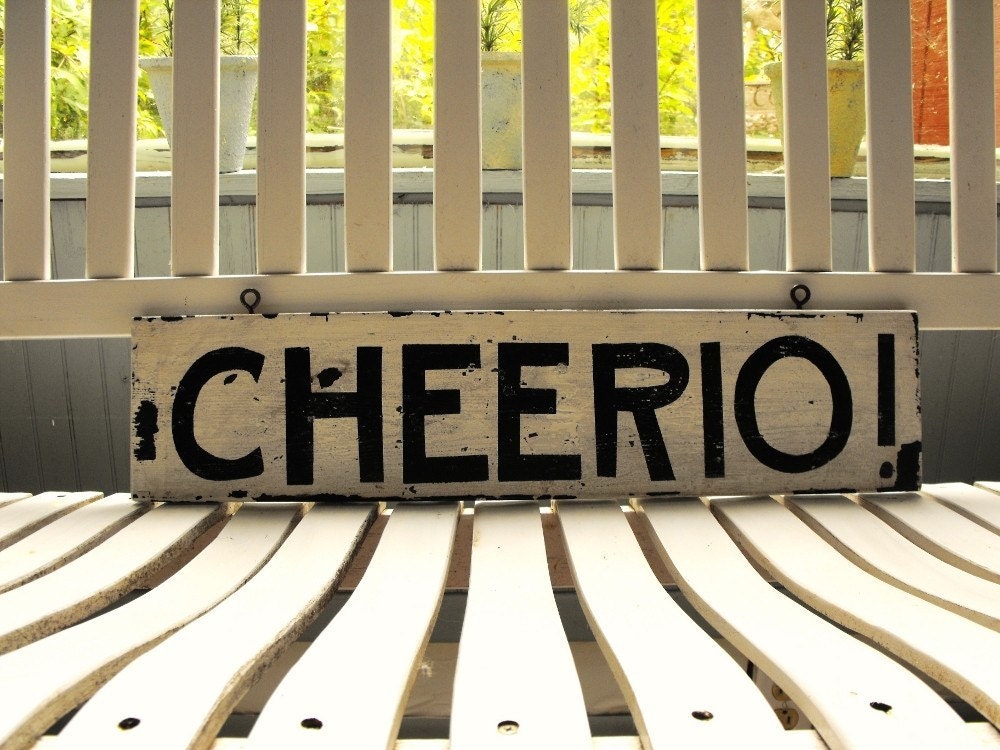 British CHEERIO Pub Sign by on Etsy