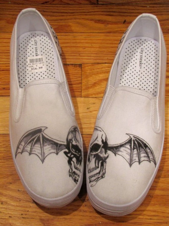Made to Order AVENGED SEVENFOLD: DEATHBAT shoes by missmalfaisant