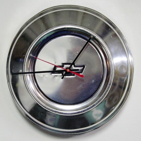 1977 1985 Chevrolet Impala Police Hubcap Clock Chevy