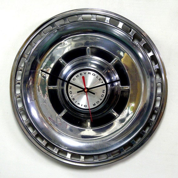 1969 Chevrolet Chevelle Hubcap Clock Chevy Wall Clock
