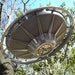 1961 Chevy Corvair Hubcap Bird Feeder - Chevrolet - Recycled Bird Feeder