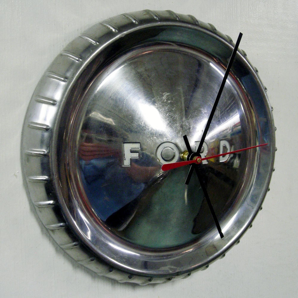 1960 1963 Ford Falcon Hubcap Clock Ranchero Wall Clock
