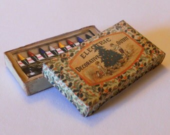 1/12 Scale Miniature Vintage Christmas Lights