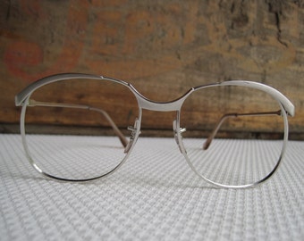 Vintage Silver Eyeglass Frames Silver Simple Stylish