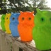 Reserved Vintage 1960s Wise Old Owl Colorful Hanging Party Lights In Box New Old Stock