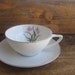Vintage Pink Orchid China Cup and Saucer Made in Japan Grantcrest
