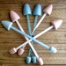 Vintage Shabby Chic Shoe Form Collection in Robin's Egg Blue and Pale Pink