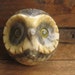Vintage Alabaster Owl Paper Weight