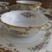 Vintage Noritake Roseda Square Luncheon Plates and Two Handled Bowls set of 6