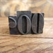 Reserved Vintage Metal Letterpress Letter Type