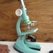 Vintage Tasco Microscope in Robins Egg Blue