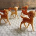 Reserved Vintage Tiny Deer Miniature Fawn Plastic Animal Figure made in Hong Kong