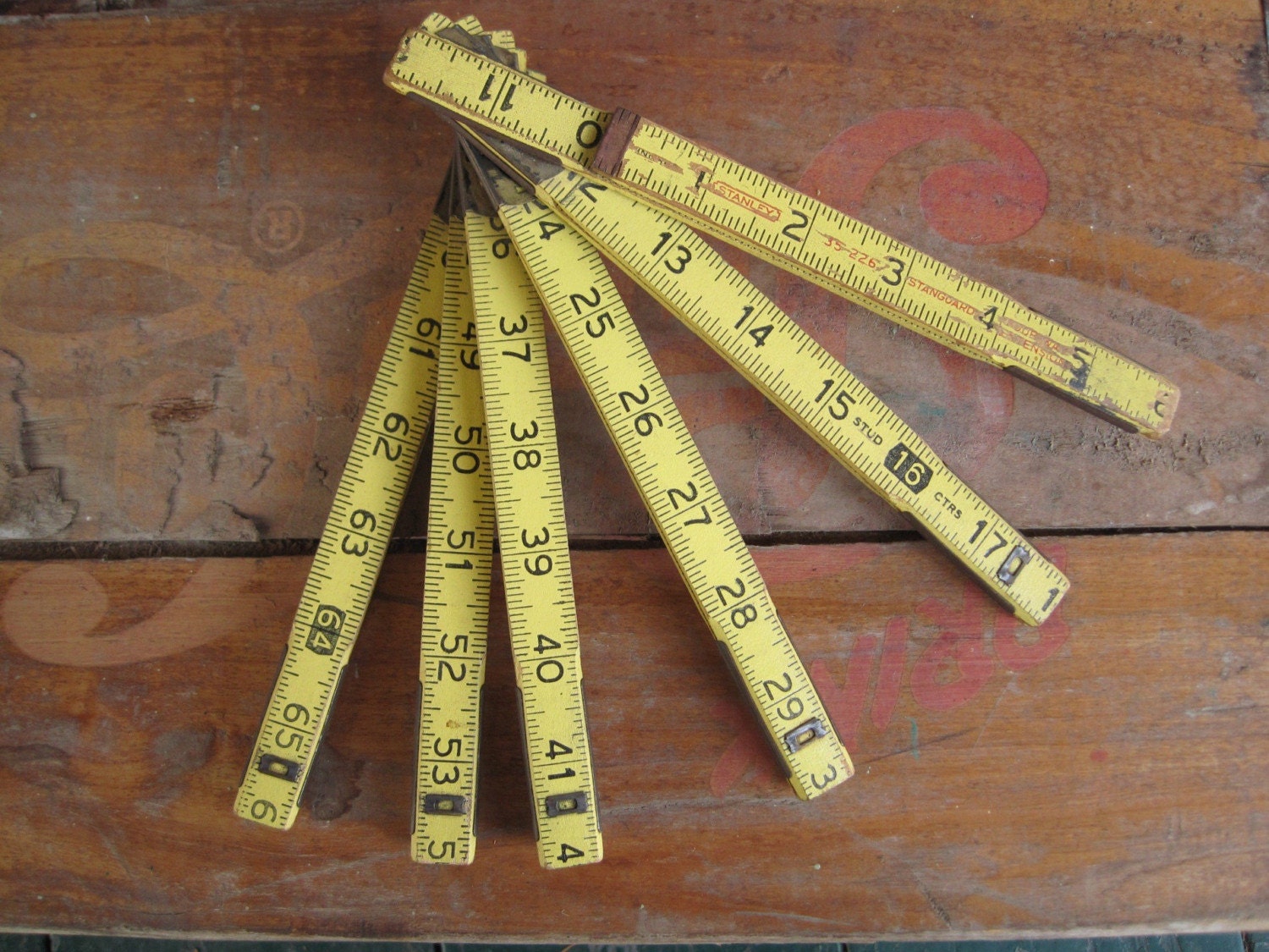 Vintage Stanley Folding Ruler
