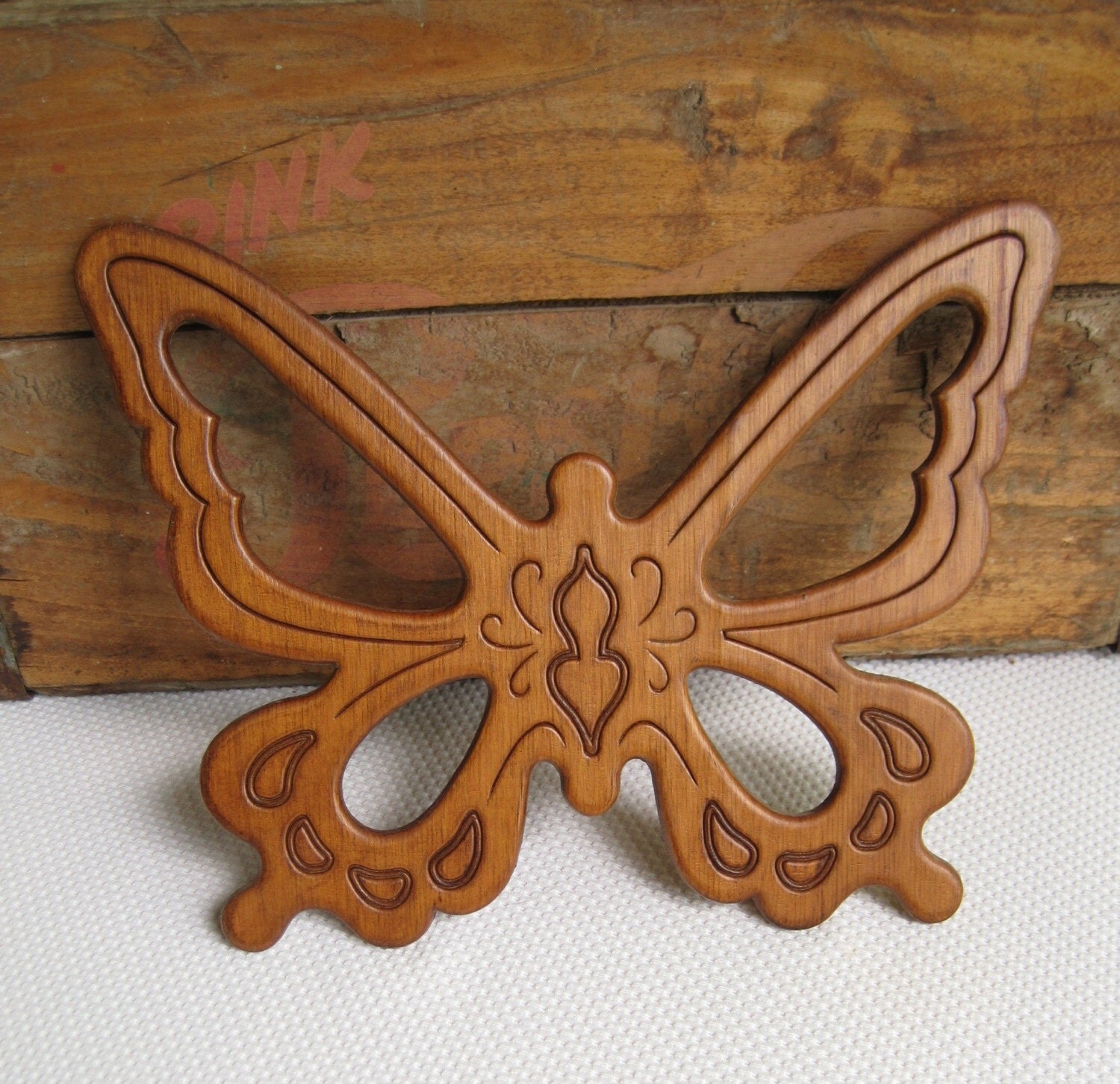 Vintage Wooden Bohemian Butterfly Wall Decor