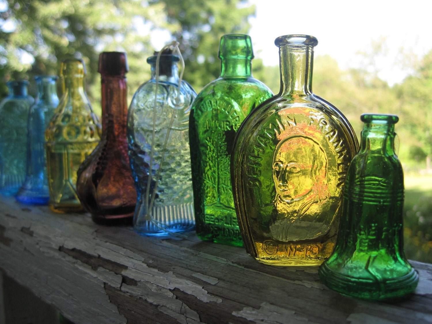 Vintage Miniature Bitters Bottles Colorful Collection