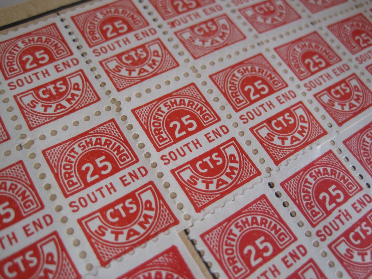 Vintage Trading Stamp Booklets circa 1960 Red and White Store