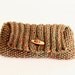 Wooden Button -------- 100percent Cotton. Clutch.ready to ship
