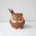 Vintage Ceramic Owl Pencil Holder or Planter