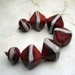 Handmade Lampwork Bead Set, Smoked Paprika