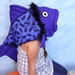 Blue Owl print fish Costume-one size fits all