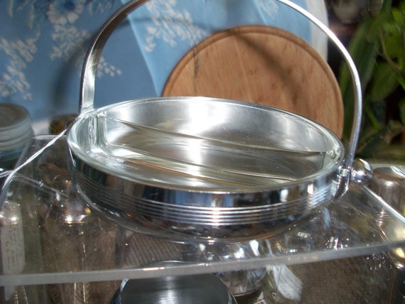 CHASE CHROME Mid century modern Candy Dish by nancesnostalgia