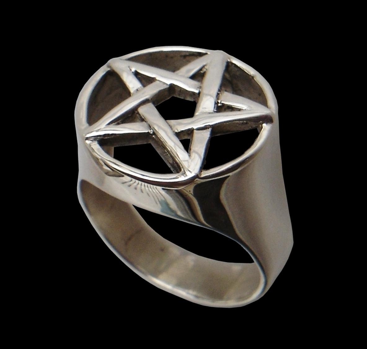 pentagram wedding rings