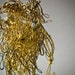 Gold Lion Decor, Metal Lion, Exotic Wildlife, Wire Animal Sculpture