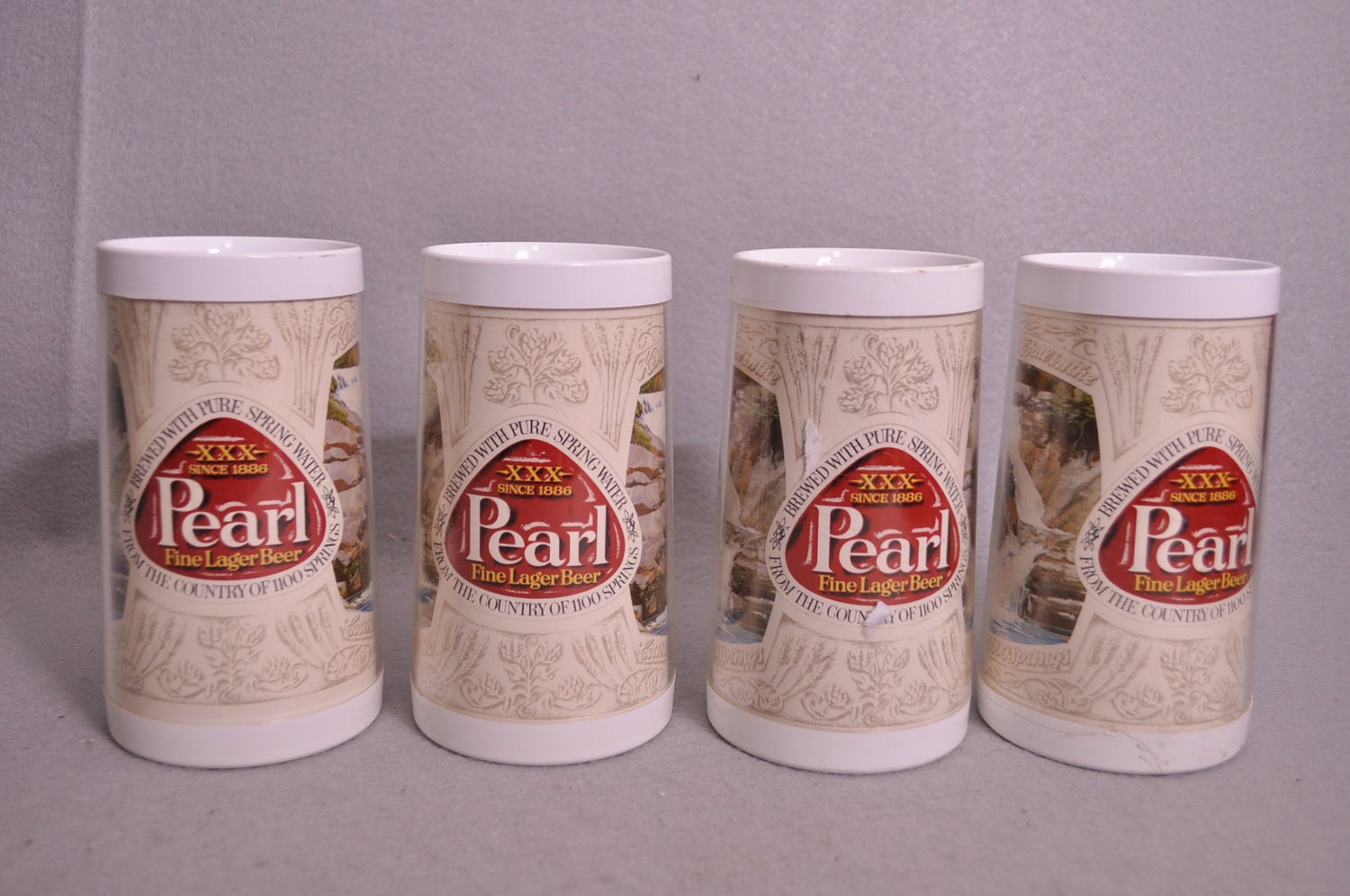 vintage pearl beer glasses
