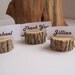 Barky Flat Wood Tree Place Card Holders Set of 12