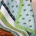 Baby Quilt Sea Turtles Pale Blue and Green Crib Quilt