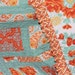 Baby Quilt Aqua and Amber with Ruffle Joel Dewberry Prints