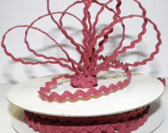 ON SALE 1/4 Inch Dark Red Rickrack