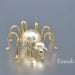 Silver Spider Pin Mexican Sterling Mexico Brass Insect Bug Handcrafted Vintage - 1573