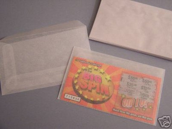 250 Wedding Favors Lottery Ticket Glassine Envelopes PRIORITY